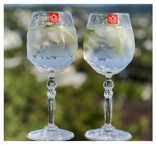 Topkapi Gin Tonic Gläser Oslo Ole I 2 Stück I Spülmaschinenfest I Bleifreies Kristallglas I Bruchresistent I Made in Italy I ~535 ml I Exzellent für Gin Tonic, Aperol Spritz von Topkapi