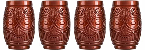 Topkapi Tiki Becher Mahana – Tiki-Set Cocktailgläser Cocktailbecher, Tiki Bar Serie, 490 ml, XL (Bronze) von Topkapi