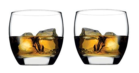 Topkapi Whisky Glas Casino für Whisky, Whisky on the Rocks, Drinks, Belly-Design, Bar & Lounge Serie, 350 ml, 2 Stück von Topkapi