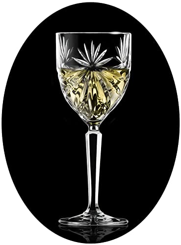 Topkapi elite Kristall Weingläser Weißweinkelch Oasis, bleifreies Kristallglas, Höhe 19 cm, 230 ml, 6 Stück von Topkapi