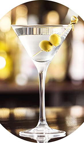 Topkapi elite Martini Cassis Cocktailgläser – Bleifreies Kristallglas speziell für Martini, Cassis Cocktail, 240ml, 6 Stück von Topkapi