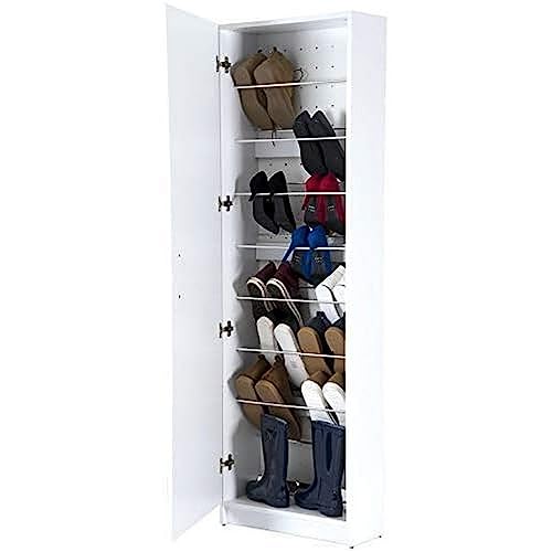 Topkit | Schuhschrank mit Donauspiegel 56AB | Maße 171 x 54 x 24 cm | Schuhschrank | Schuhschrank mit Spiegel | Weiß Topkit | Schuhschrank mit Donauspiegel 56AB | Maße 171 x 54 x 24 cm | Schuhschrank | Schuhschrank mit Spiegel | Weiß von Topkit