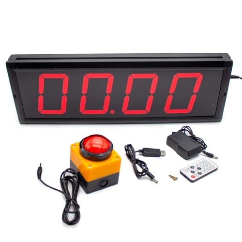 Toplionace 4 Zoll 4 Stellige Digitalanzeige Wettkampftimer mit Fernbedienung, Countdown Stoppuhr Zähler Trainings Rede Timing Tool Toplionace 4 Zoll 4 Stellige Digitalanzeige Wettkampftimer mit Fernbedienung, Countdown Stoppuhr Zähler Trainings Rede Timing Tool von Toplionace