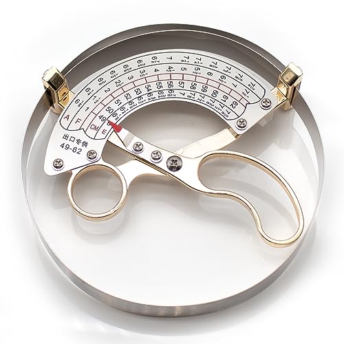 Toplionace Edelstahl Scissor Type Ring Kompass Cap Größe Messwerkzeug Lineal Hat Caliper (49-62cm) von Toplionace