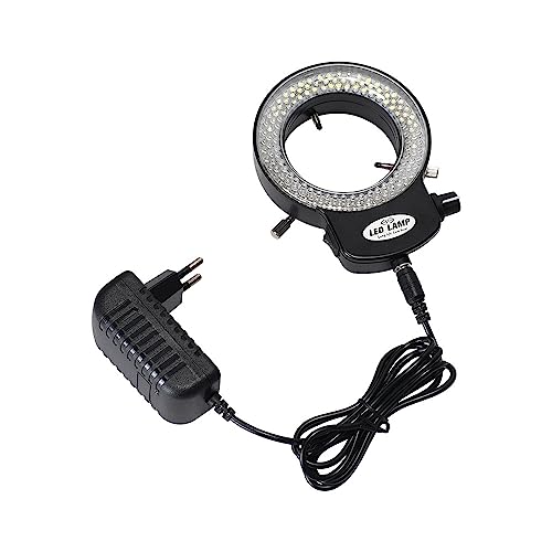 Toplionace Einstellbare Mikroskop Lichtquelle LED Ringlicht Industrielle Lichtquelle 144 Lampenperlen 63mm MIC-209 Vollständig Transparenter Schirm von Toplionace