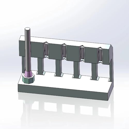 Toplionace Magnetische Edelstein-Bindeplatte – CNC-Gesteuerte Montageplattform Aus Aluminiumlegierung mit 5 Arbeitsstationen und Hoher Rundlaufgenauigkeit von Toplionace