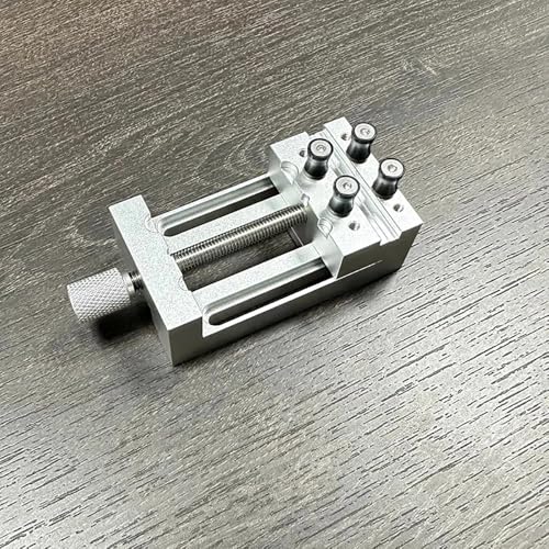 Toplionace Mini-Präzisions-Schraubstock - Multifunktionale Klemmvorrichtung Aus Aluminiumlegierung für Heimwerker, Modellbau und Handwerk, Max. Klemme 37mm von Toplionace