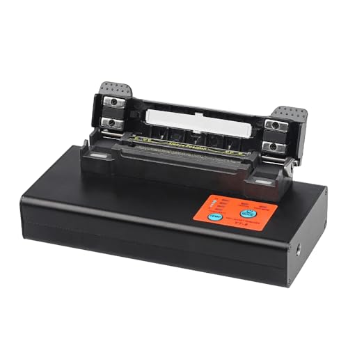 Toplionace Optisches Kabelspleißgerät mit Lithiumbatterie, 5200mah, Vollmetallgehäuse mit Externer Schrumpfschlauchheizung und Einstellbarer Temperatur (Horizontal) von Toplionace