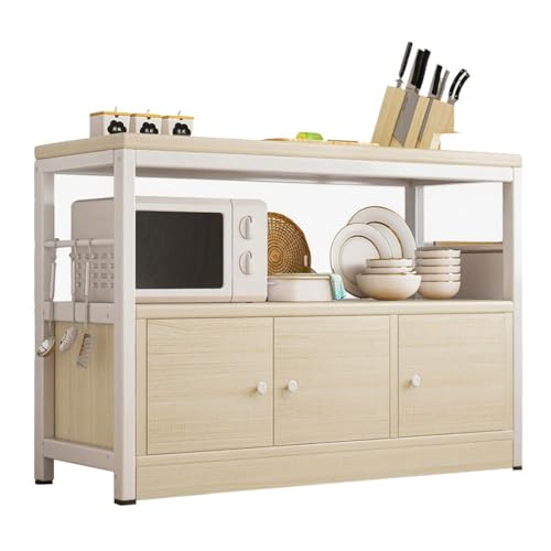 Topook Küchenbäckerregal Mit Offenen Ablagefächern,Küchenregal Stehend Mit Breiter Arbeitsfläche Und Seitenschutz,Küchenaufbewahrung Organizer Mit Haken,Praktisches Für Die Küche Topook Küchenbäckerregal Mit Offenen Ablagefächern,Küchenregal Stehend Mit Breiter Arbeitsfläche Und Seitenschutz,Küchenaufbewahrung Organizer Mit Haken,Praktisches Für Die Küche von Topook