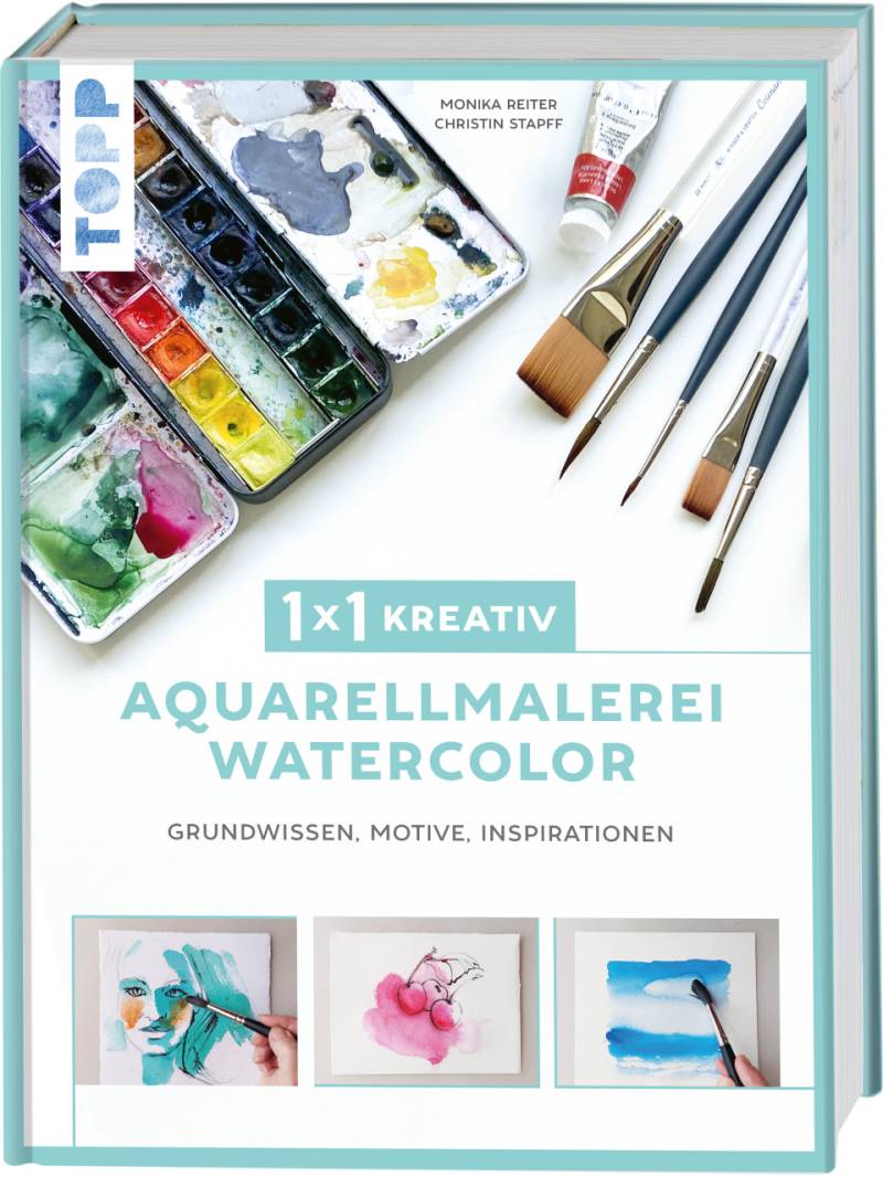 Malbuch 1x1 kreativ Aquarellmalerei/Watercolor von Topp