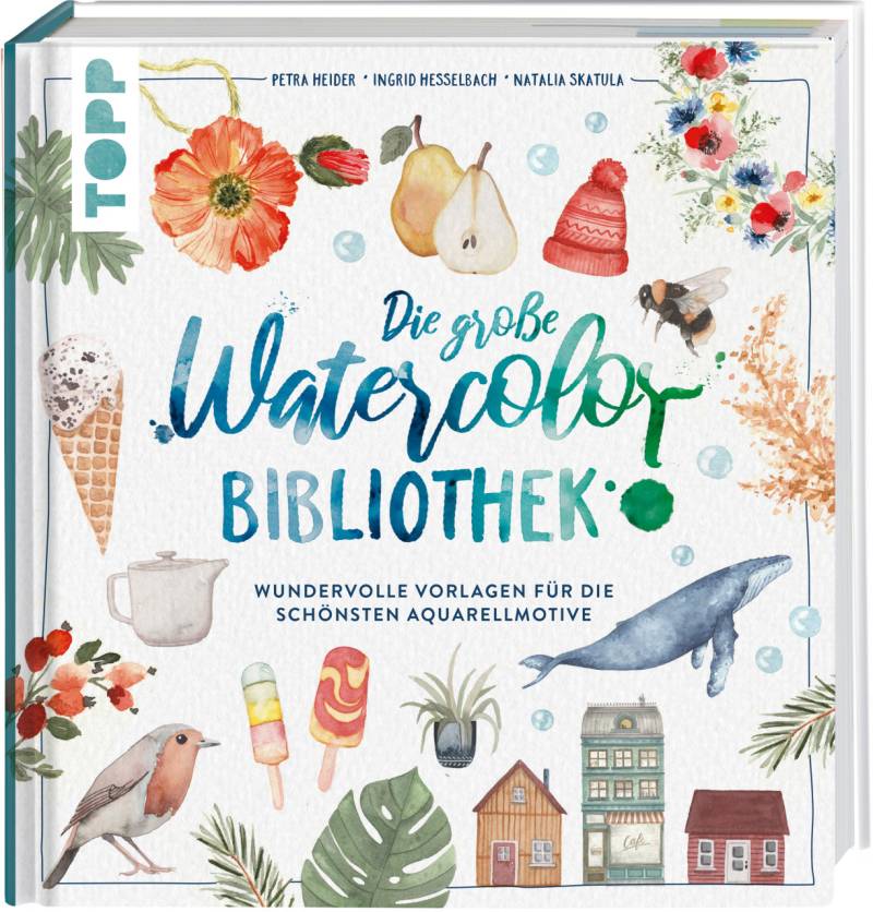 Malbuch Die große Watercolor Bibliothek von Topp