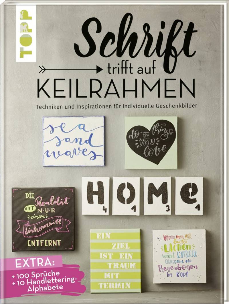 Schrift trifft auf Keilrahmen von Topp