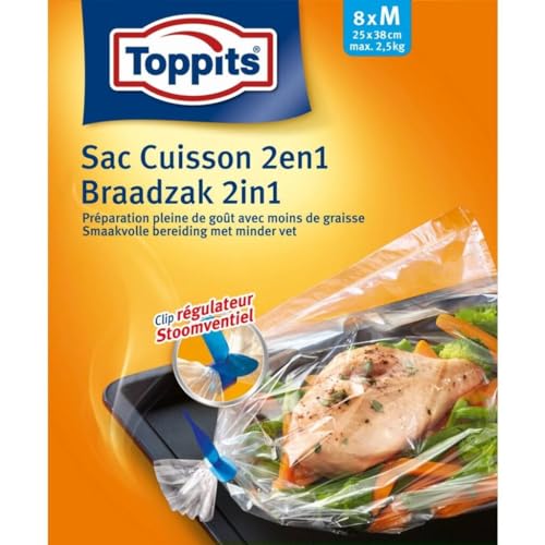 Toppits 2in1 Brat- und Dampfbeutel M 8 Stück Toppits 2in1 Brat- und Dampfbeutel M 8 Stück von Toppits
