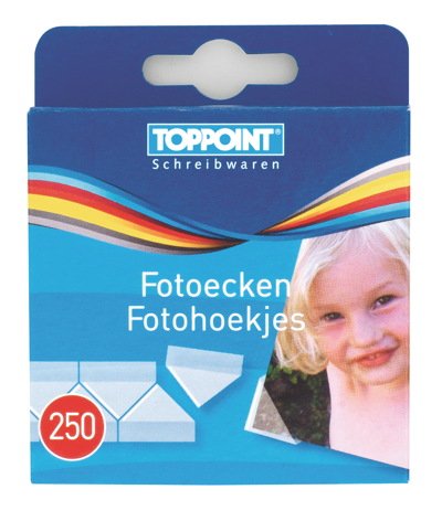 1000 (4x 250Stk) Fotoecken selbstklebend von Toppoint