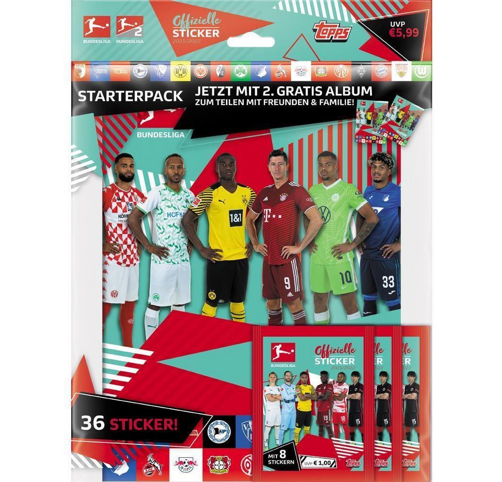 Topps Bücher-Adventskalender Topps Bundesliga Sammelsticker 2021/22 - Starterpack Topps Bücher-Adventskalender Topps Bundesliga Sammelsticker 2021/22 - Starterpack von Topps