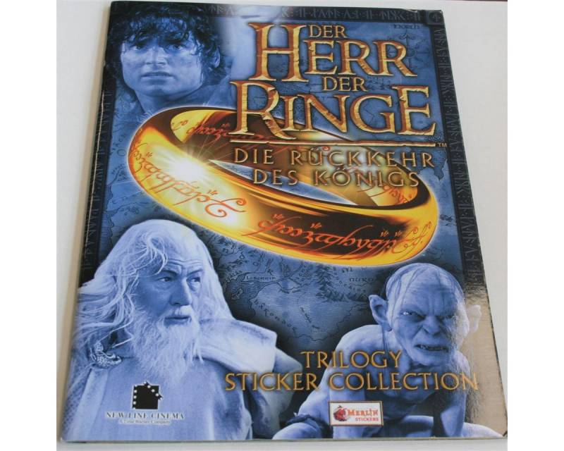 Topps Bücher-Adventskalender der Herr der Ringe, die Rückkehr des Königs - Sammelsticker - Album von Topps