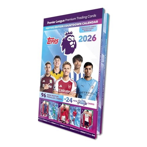 Topps Premier League 2026 Sammelkarten-Kollektion - Countdown-Kalender von Topps