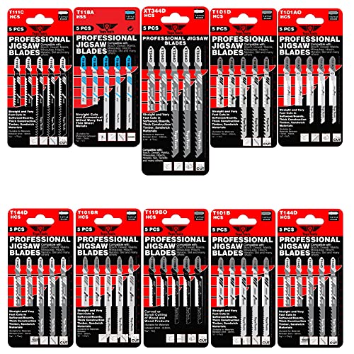 50 x TopsTools JSTTXK10 T101AO T101B T101BR T101D T111C T118A T119BO T144D XT344D gemischte Stichsägeblätter kompatibel mit Bosch Dewalt Makita Milwaukee und vielen mehr 50 x TopsTools JSTTXK10 T101AO T101B T101BR T101D T111C T118A T119BO T144D XT344D gemischte Stichsägeblätter kompatibel mit Bosch Dewalt Makita Milwaukee und vielen mehr von TopsTools