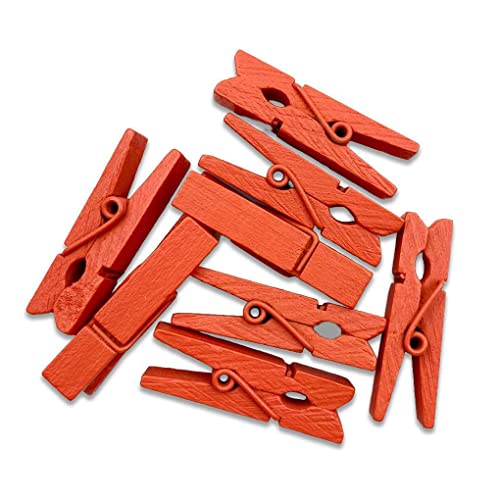 100 Stück/Beutel 35 mm Holzklammern Handwerk Karte Telefon hängende Clips Scrapbooking Art Peg Clip dekorative Wäscheklammern Klemme, Orange 100 Stück/Beutel 35 mm Holzklammern Handwerk Karte Telefon hängende Clips Scrapbooking Art Peg Clip dekorative Wäscheklammern Klemme, Orange von Topsevie