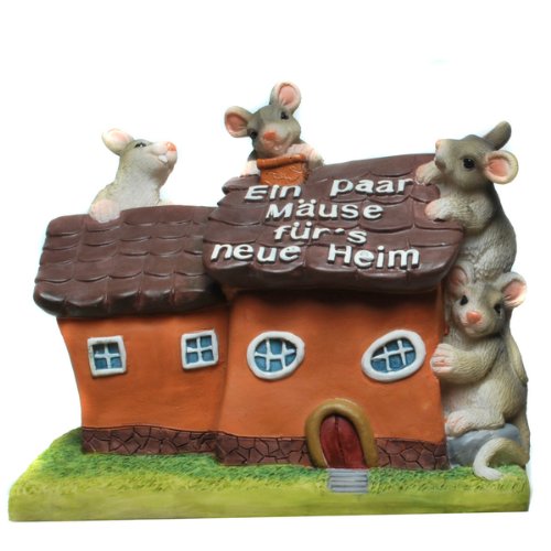 Wurm KG wunderschöne Spardose,Spardose,Sparschwein,Einweihungsgeschenk Haus mit Mäusen EIN Paar Mäuse für's Neue Heim mit Pfropfen Wurm KG wunderschöne Spardose,Spardose,Sparschwein,Einweihungsgeschenk Haus mit Mäusen EIN Paar Mäuse für's Neue Heim mit Pfropfen von Topshop24you