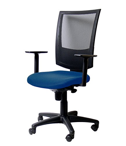 Topsit Bürostuhl, Stoff 100% Polyester, Blau von Topsit