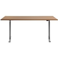 Topstar® Elektrisch höhenverstellbarer Schreibtisch E-Table, T-Fuß, BxT 1.800 x 800 mm, Buche/lichtgrau von Topstar®