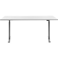 Topstar® Elektrisch höhenverstellbarer Schreibtisch E-Table, T-Fuß, BxT 1.800 x 800 mm, weiß/lichtgrau von Topstar®