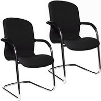 2 Topstar Besucherstühle Open Chair 110 OC690 T20 schwarz Stoff von Topstar