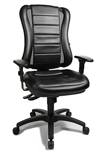 Topstar Bürostuhl Head Point RS inklusive Armlehnen / Polsterung in schwarz / rote Steppnaht von TOPSTAR