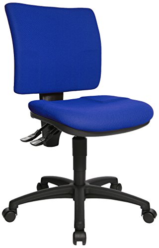 Topstar 8070BC0 U50, Bürostuhl, Schreibtischstuhl, niedrige Rückenlehne, Bezugsstoff, blau von TOPSTAR