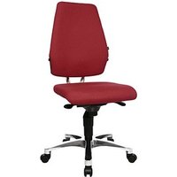 Topstar Bürostuhl Body Balance S30, SI99T21 Stoff rot, Gestell alu von Topstar