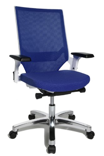 Topstar Bürostuhl Autosyncron 1 inkl. Armlehne weiß/blau von TOPSTAR