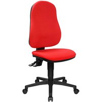 Topstar Bürostuhl Point 60, 8160G21 Stoff rot, Gestell schwarz von Topstar