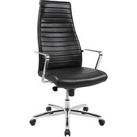 Topstar Chefsessel Chairman X, 9089R A80 Leder schwarz, Gestell chrom von Topstar