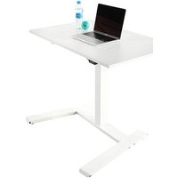Topstar E-Table Home elektrisch höhenverstellbarer Schreibtisch weiß rechteckig, T-Fuß-Gestell weiß 100,0 x 70,0 cm von Topstar