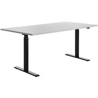 Topstar E-Table elektrisch höhenverstellbarer Schreibtisch lichtgrau rechteckig, T-Fuß-Gestell schwarz 180,0 x 80,0 cm Topstar E-Table elektrisch höhenverstellbarer Schreibtisch lichtgrau rechteckig, T-Fuß-Gestell schwarz 180,0 x 80,0 cm von Topstar