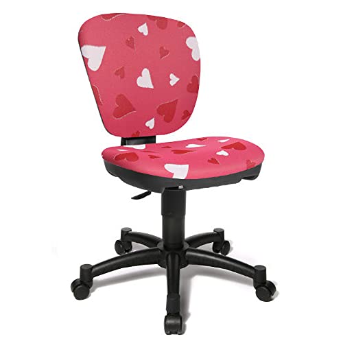 TOPSTAR Kinder Bürostuhl/Drehstuhl MAXX Kid Herzchen pink von TOPSTAR