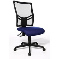 Topstar Bürostuhl Net Point 10, NX200 G26 Stoff blau, Gestell schwarz von Topstar