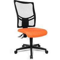 Topstar Bürostuhl Net Point 10, NX200 G04 Stoff orange, Gestell schwarz von Topstar