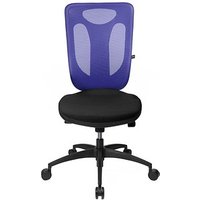 Topstar Bürostuhl Net Pro 100, NN100 T208 Stoff blau, Gestell schwarz von Topstar