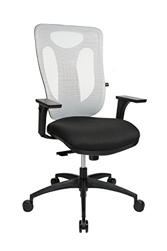 Topstar Bürostuhl Net Pro 100 inkl. höhenverstellbaren Armlehnen schwarz/weiß von TOPSTAR