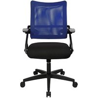 Topstar Bürostuhl New S'move, DS100A T208 Stoff blau, Gestell schwarz von Topstar