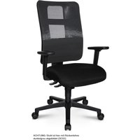 Topstar Ortho Sedis 55 Schreibtischstuhl schwarz mit offener Rückenlehne von Topstar