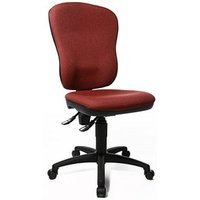 Topstar Bürostuhl Point 80, 8180 G27 Stoff rot, Gestell schwarz von Topstar