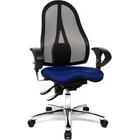 Topstar Bürostuhl Sitness® 15, ST19U G26 Stoff blau, Gestell chrom von Topstar