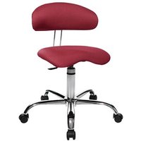 Topstar Bürostuhl Sitness® 40, ST290W51 Stoff rot, Gestell chrom von Topstar