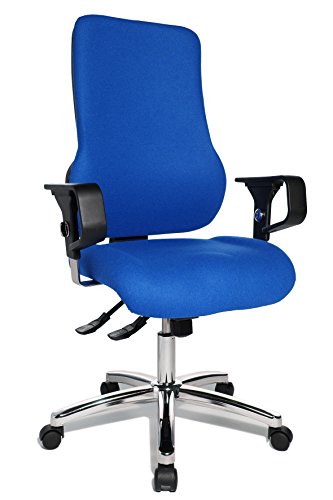 Topstar Bürostuhl Sitness 55 inkl. höhenverstellbare Armlehnen blau von TOPSTAR