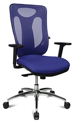 Topstar Bürostuhl Sitness Net Pro 100 inkl. höhenverstellbaren Armlehnen blau von TOPSTAR