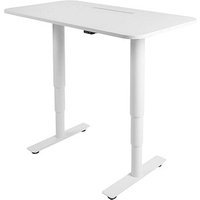 Topstar Sitness X Up Table 20 elektrisch höhenverstellbarer Schreibtisch weiß rechteckig, T-Fuß-Gestell weiß 110,0 x 60,0 cm von Topstar