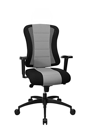 Topstar Soft Point Syncro Bürostuhl, Stoff, grau-schwarz, 62 x 68 x 120 cm von TOPSTAR